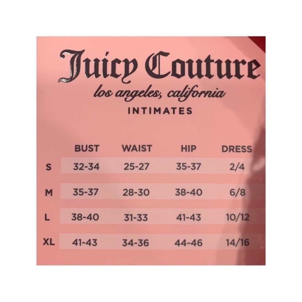 Juicy Couture Red Embossed Logo Short Robe - Picture 9 of 9